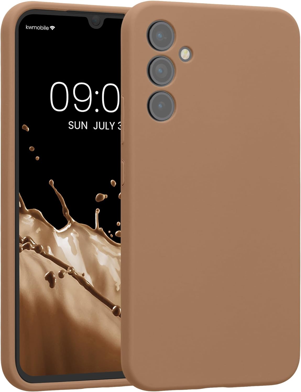 KW Samsung Galaxy A34 5G Θήκη Σιλικόνης Rubber TPU - Cappuccino - 60807.246