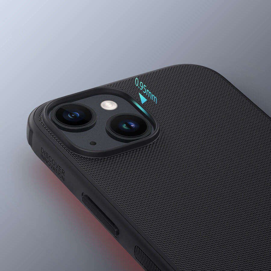 Nillkin iPhone 15 Pro Max Super Frosted Shield Pro Σκληρή Θήκη με Πλαίσιο Σιλικόνης - Black