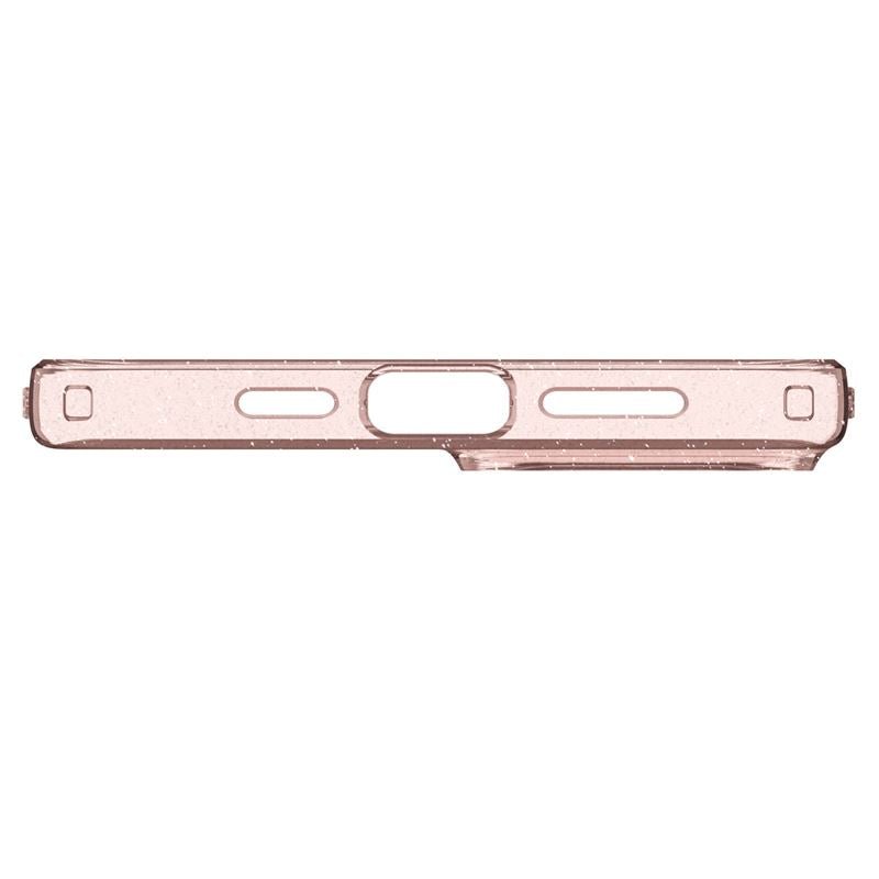 Spigen iPhone 15 Liquid Crystal Glitter Θήκη Σιλικόνης - Rose Quartz