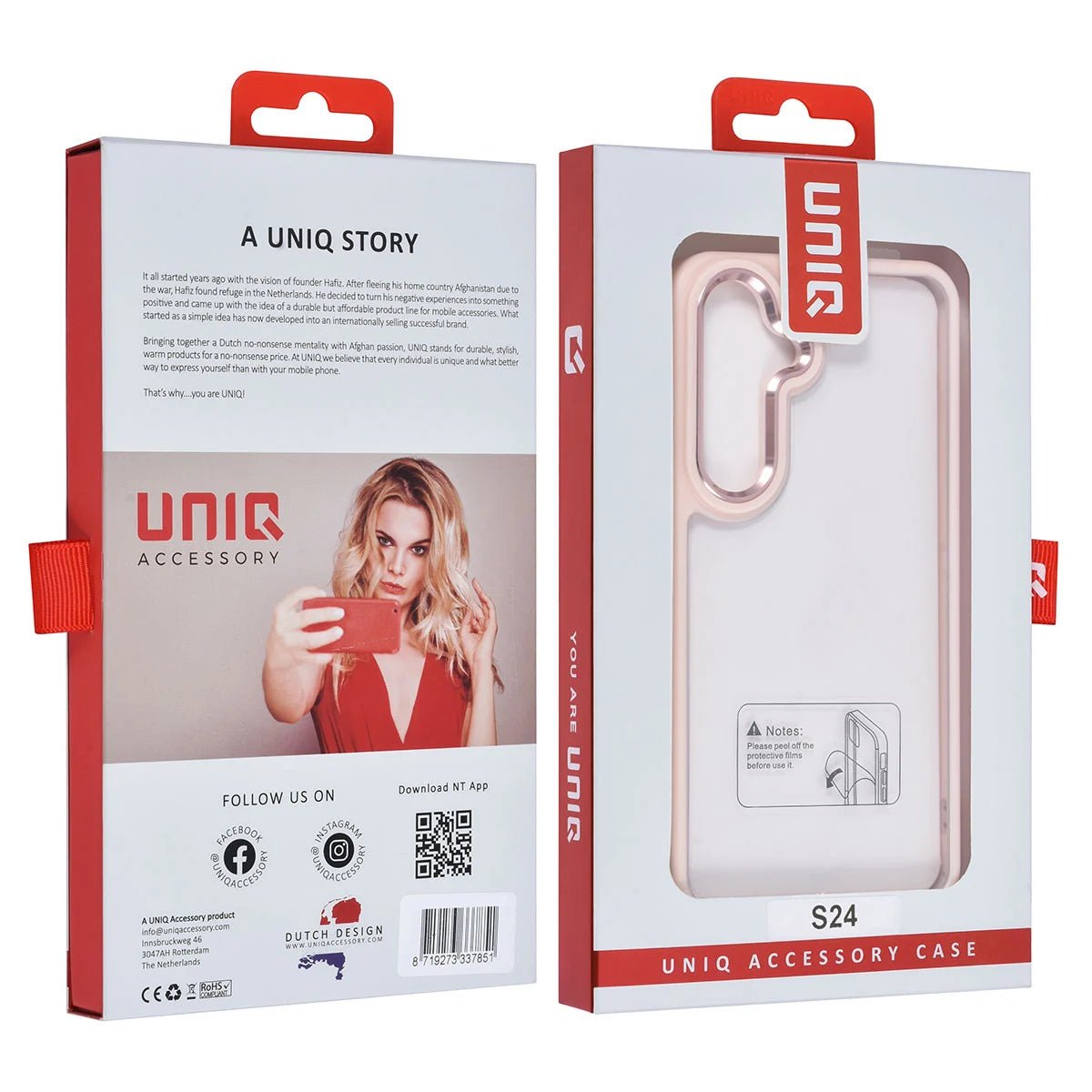 Tuniq Samsung Galaxy S24 - Σκληρή Θήκη με Πλαίσιο Σιλικόνης - Pink