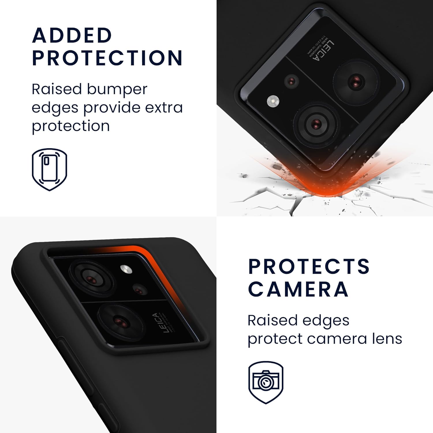 KW Xiaomi 13T / 13T Pro Rubberized TPU Θήκη Σιλικόνης - Black
