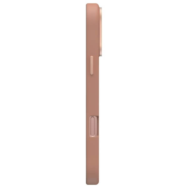 Uniq iPhone 16 Pro - Coehl Muse - Σκληρή Θήκη με Επένδυση Συνθετικού Δέρματος και Λουράκι - Dusty Nude