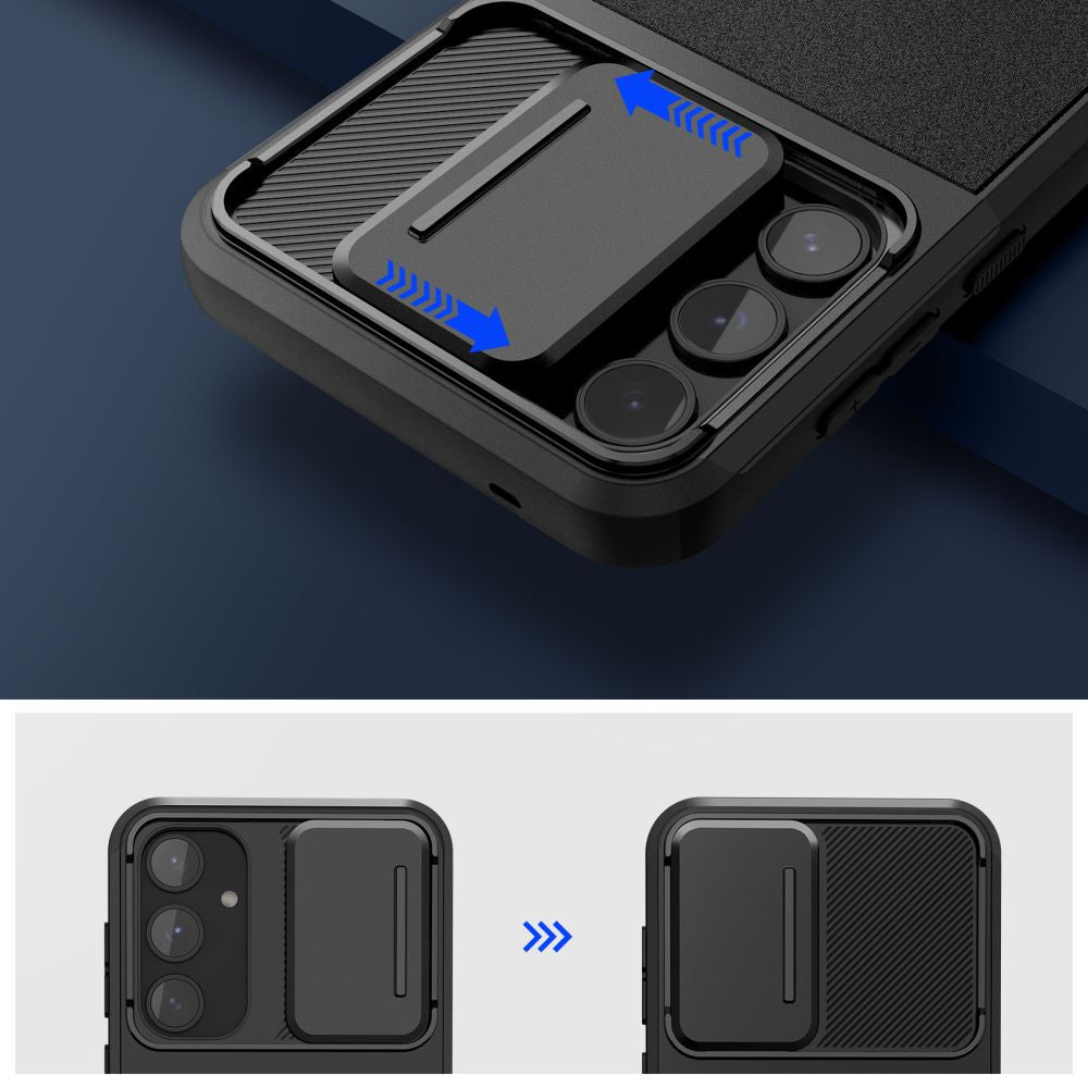 Tech - Protect Samsung Galaxy A55 5G Velar Cam+ Θήκη Σιλικόνης με Κάλυμμα για την Κάμερα - Black