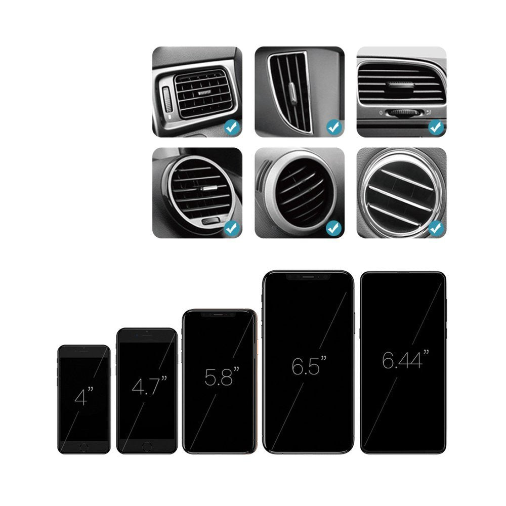 Dudao F5S Gravity Car Air Vent Mobile Holder - Universal Βάση Αυτοκινήτου Αεραγωγού - Black