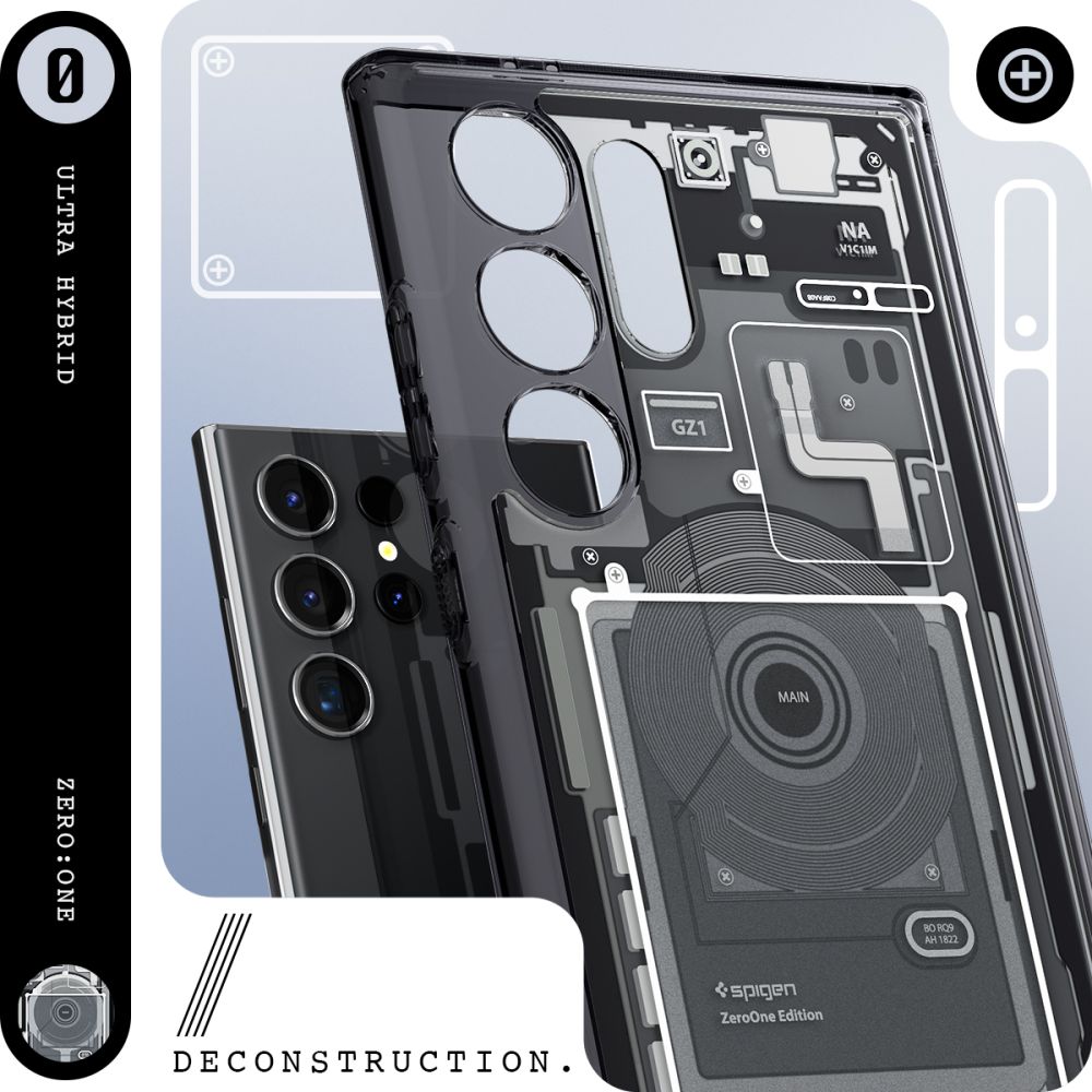 Spigen Samsung Galaxy S24 Ultra - Ultra Hybrid Σκληρή Θήκη με Πλαίσιο Σιλικόνης - Zero One