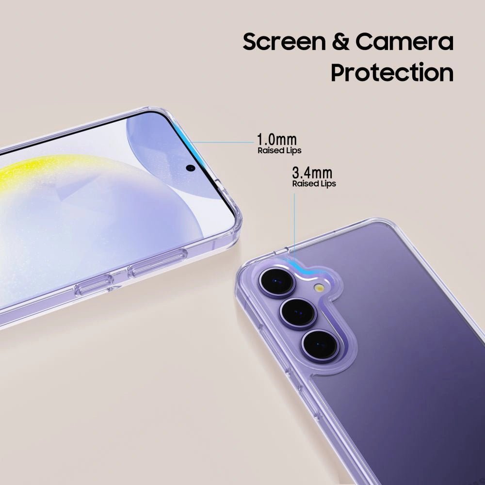 Tech - Protect Samsung Galaxy A36 5G Flexair Hybrid Σκληρή Θήκη με Πλαίσιο Σιλικόνης - Διάφανη