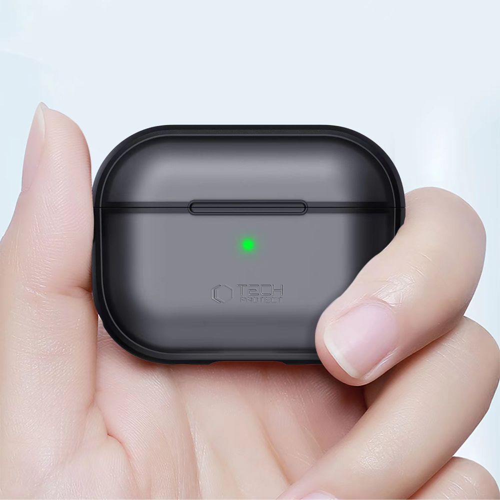 Tech - Protect AirPods Pro 1 / 2 - Θήκη από Σκληρό Πλαστικό και Σιλικόνη - MagMat - Black