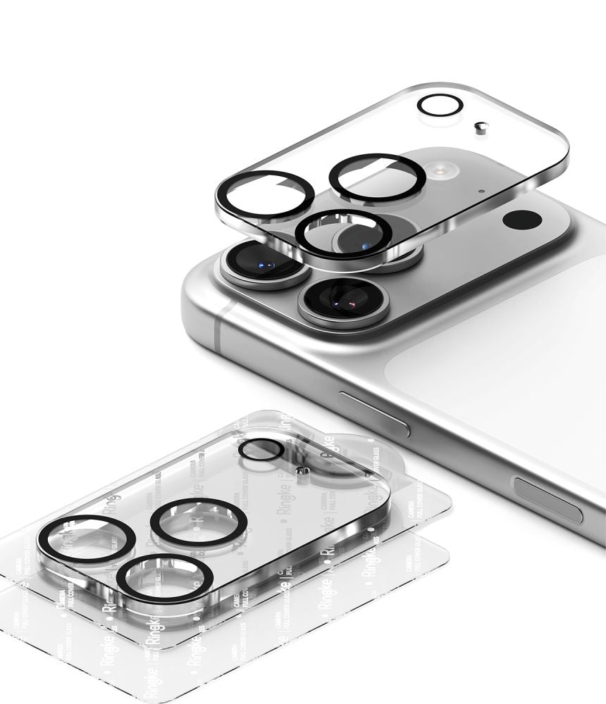 Ringke iPhone 18 Pro Max - Αντιχαρακτικό Γυαλί για την Κάμερα - Camera Full Cover - 2 Τεμάχια - Clear