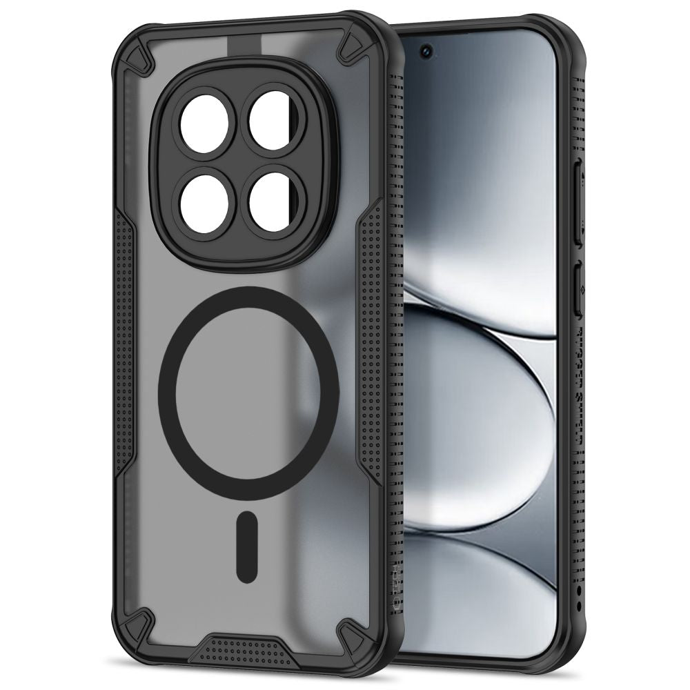 Tech - Protect Xiaomi Redmi Note 15 Pro 5G - Σκληρή Θήκη με Πλαίσιο Σιλικόνης - Rugged Shield MagSafe - Matte Black