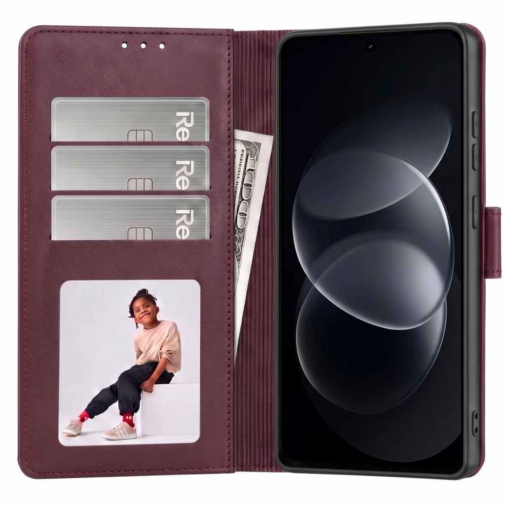 Tech-Protect Xiaomi Redmi Note 17 Pro 5G - Θήκη Πορτοφόλι Stand από Δερματίνη - Wallet - Mulberry