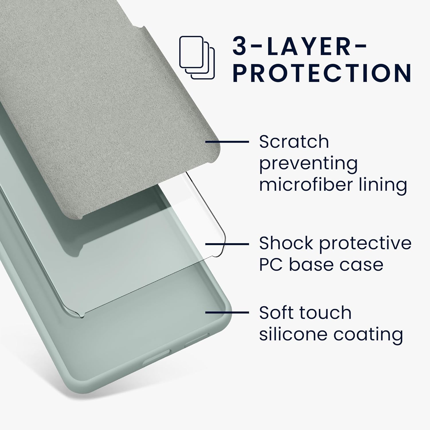 KW Xiaomi Redmi Note 13 4G Θήκη Σιλικόνης Rubberized TPU - Cool Mint