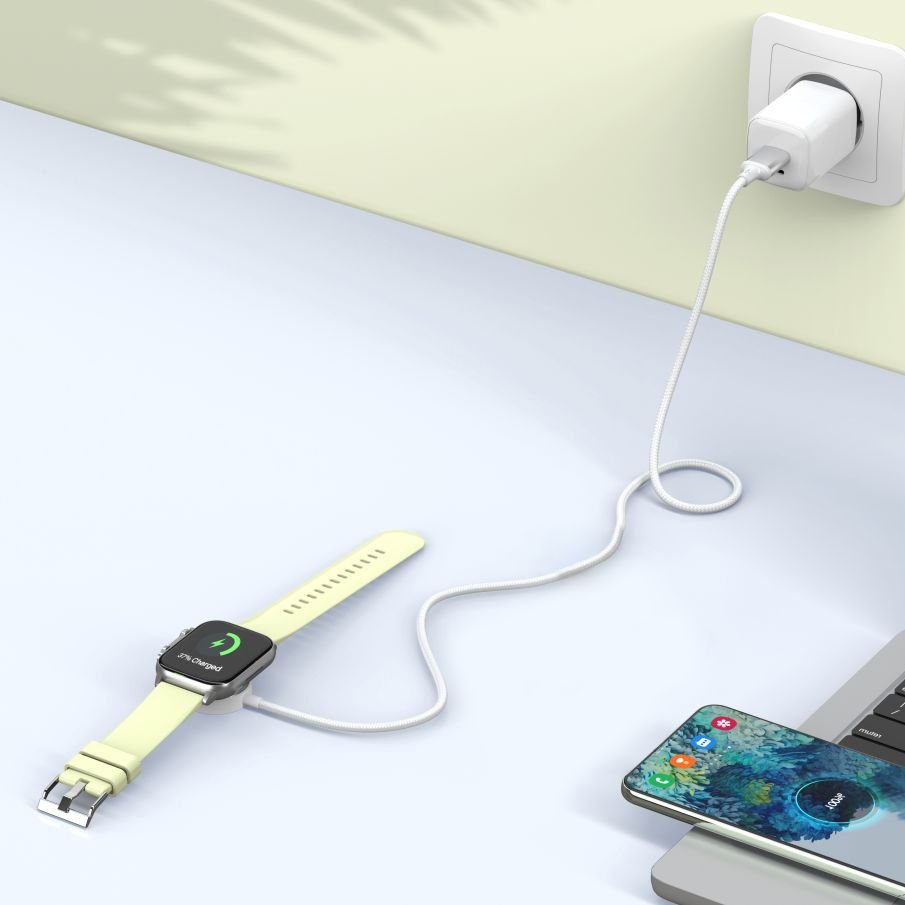 Tech - Protect MC02 UltraBoost Καλώδιο USB με Μαγνητική Βάση Φόρτισης για Apple Watch - 1m - White