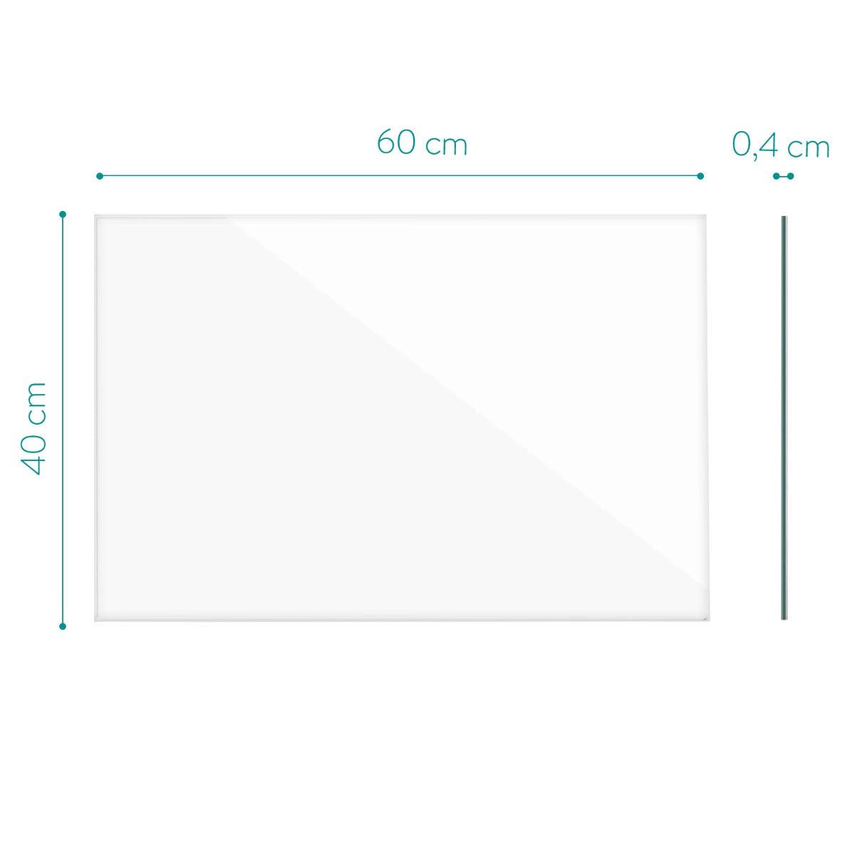 Navaris Μαγνητικός Γυάλινος Πίνακας - 60 x 40cm - White - 49647.162