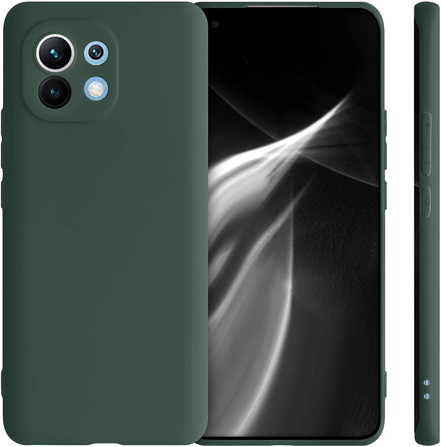 KW Xiaomi Mi 11 Θήκη Σιλικόνης TPU - Moss Green - 54188.169