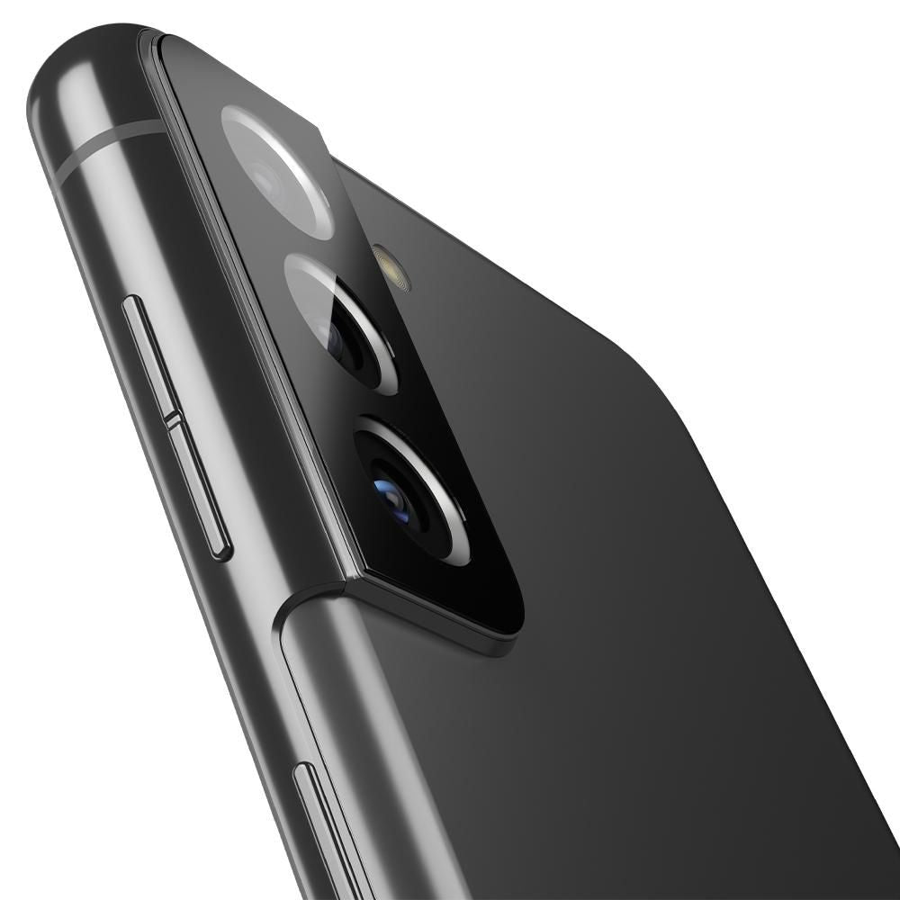 Spigen Samsung Galaxy S21 Optik.TR Αντιχαρακτικό Γυαλί για την Κάμερα - 2 Τεμάχια - Black