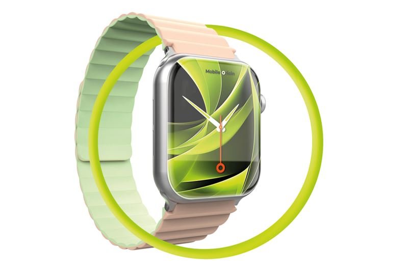 Mobile Origin Λουράκι Apple Watch 4/5/6/7/8/9/10/11 - SE (1/2/3) - Ultra (1/2/3) - 42/44/45/46/49mm Strap II Σιλικόνης - Pink / Light Green