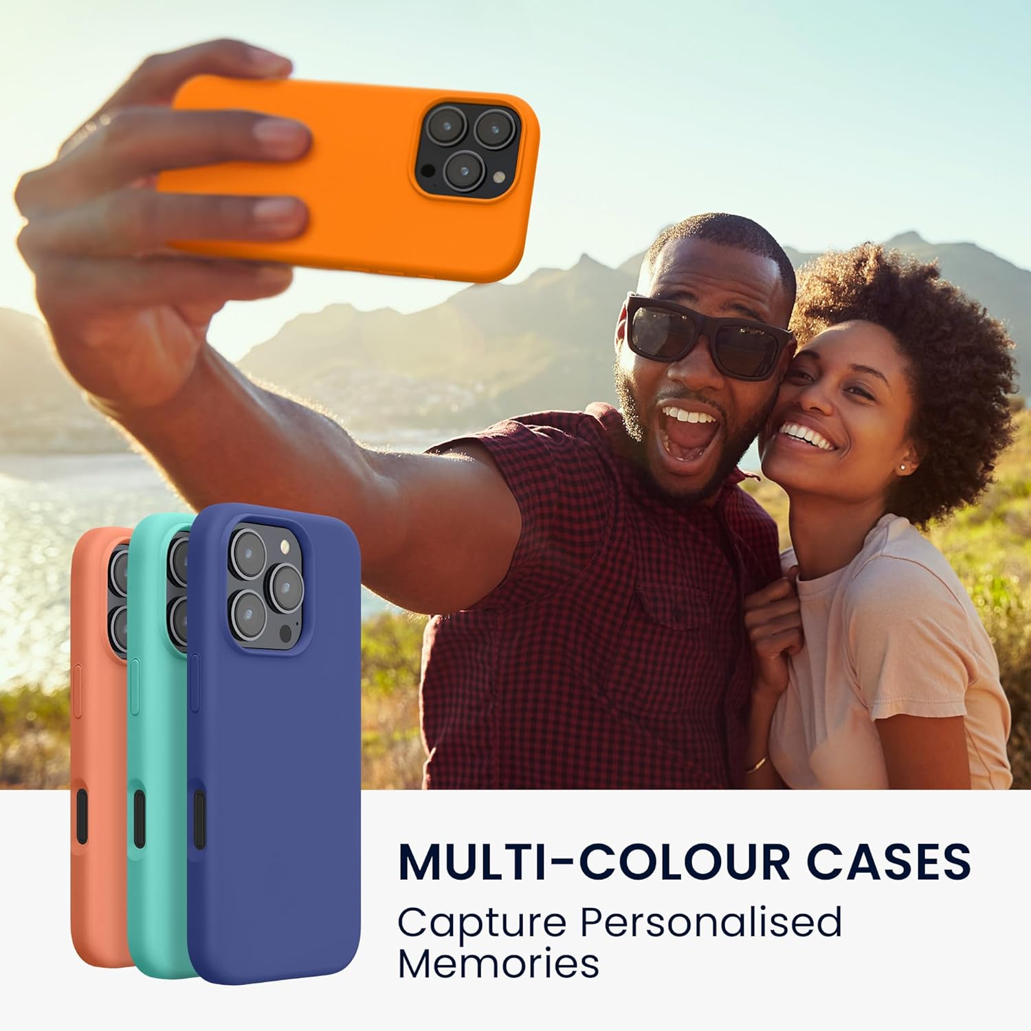 KW iPhone 16 Pro Θήκη Σιλικόνης Rubberized TPU - Fruity Orange