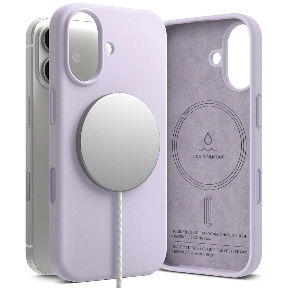 Ringke iPhone 17 - Silicone Magnetic MagSafe - Θήκη Σιλικόνης με MagSafe - Light Purple