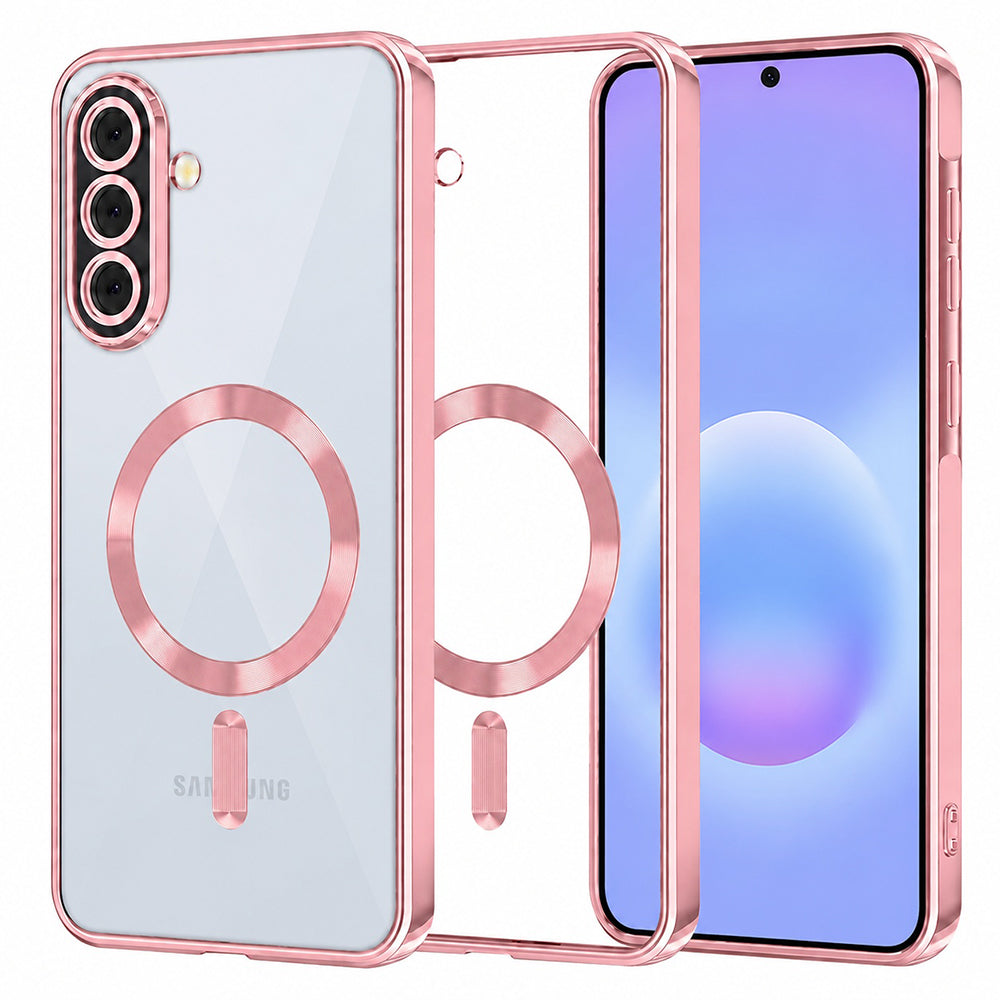 Techsuit Samsung Galaxy A57 5G - Θήκη Σιλικόνης - Luxury Crystal MagSafe - Pink