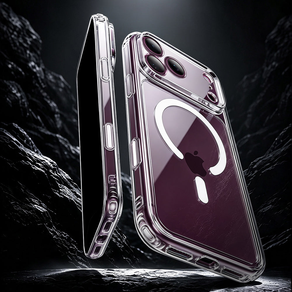 ESR iPhone 18 Pro Max / iPhone 17 Pro Max - Σκληρή Θήκη με Πλαίσιο Σιλικόνης και MagSafe - Classic Hybrid Halolock - Clear