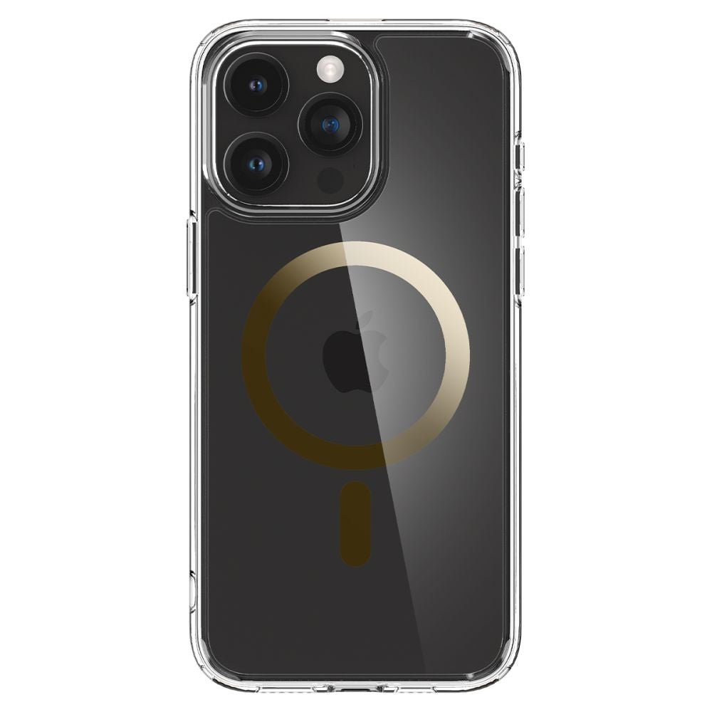 Spigen iPhone 15 Pro Max Ultra Hybrid Mag Σκληρή Θήκη με Πλαίσιο Σιλικόνης Και MagSafe - Gold