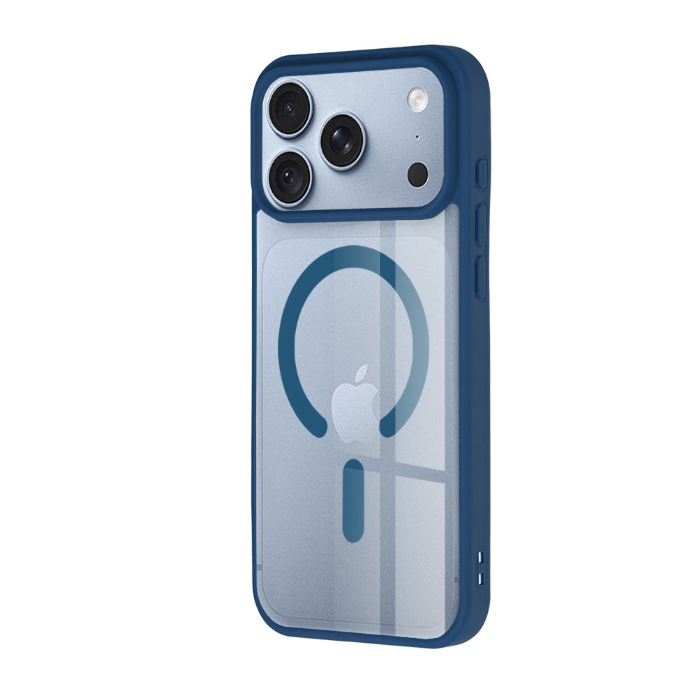 Techsuit iPhone 18 Pro / iPhone 17 Pro - Σκληρή Θήκη MagSafe με Πλαίσιο Σιλικόνης - MagSafe Pro - Blue