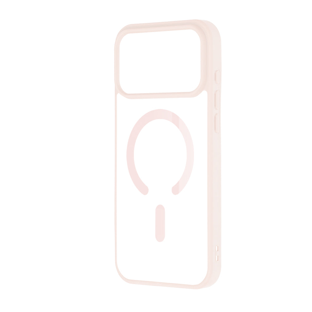 Techsuit iPhone 18 Pro Max / iPhone 17 Pro Max - Σκληρή Θήκη MagSafe με Πλαίσιο Σιλικόνης - MagSafe Pro - Nude Pink