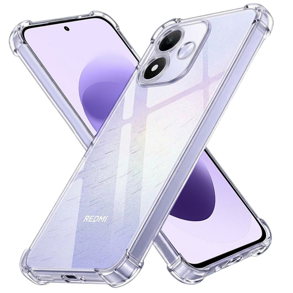 Techsuit Xiaomi Redmi Note 17 5G / 4G - Θήκη Σιλικόνης με Ενισχυμένες Γωνίες - Shockproof Clear Silicone - Clear