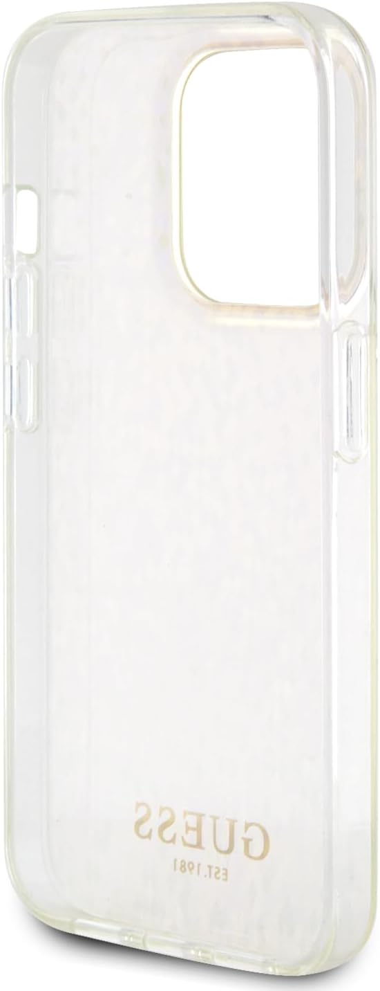 Guess iPhone 15 Pro Max IML Faceted Mirror Disco Iridescent Σκληρή Θήκη με Πλαίσιο Σιλικόνης - Pink - GUHCP15XHDECMP