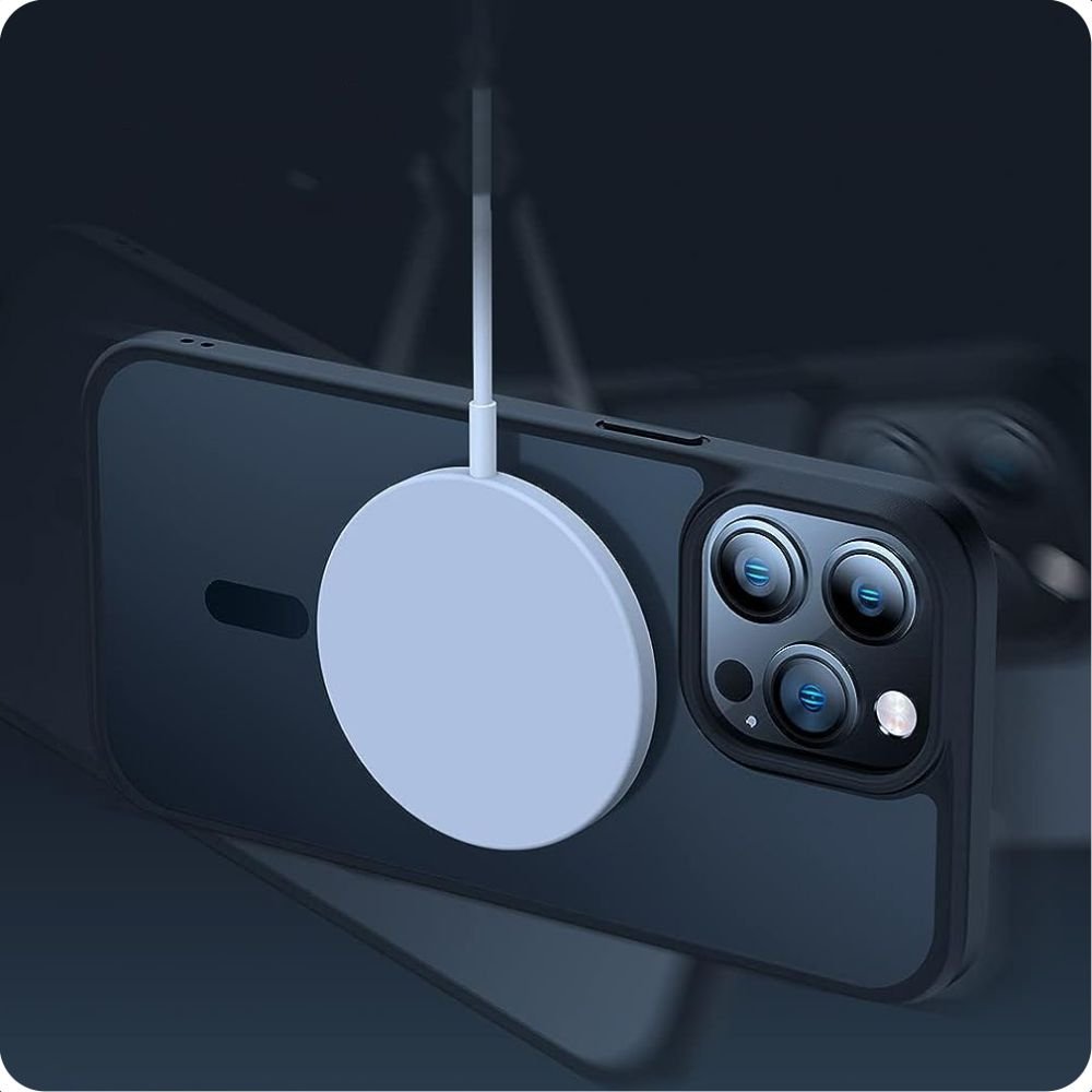 Tech - Protect iPhone 15 Pro Max MagMat Σκληρή Θήκη με Πλαίσιο Σιλικόνης και MagSafe - Black / Διάφανη