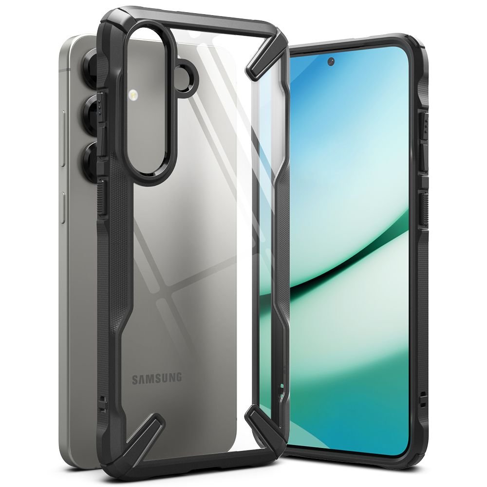 Ringke Samsung Galaxy S25 Plus Fusion X Σκληρή Θήκη με Πλαίσιο Σιλικόνης - Black / Διάφανη