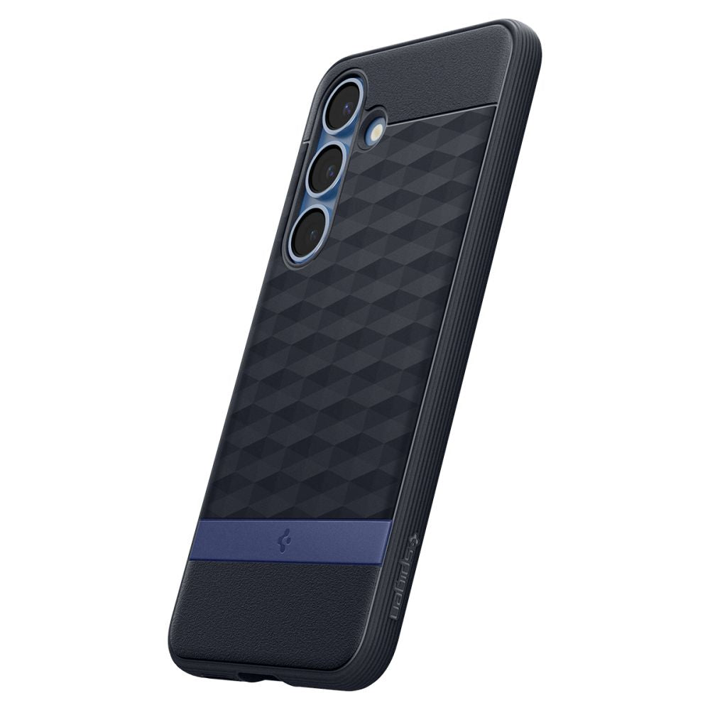 Spigen Samsung Galaxy S25 - Parallax Mag Θήκη Σιλικόνης με Σκληρό Πλαίσιο και MagSafe - Navy Violet