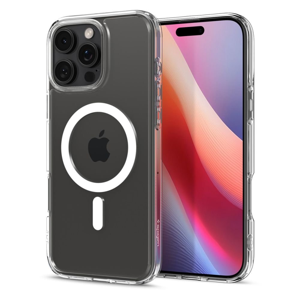 Spigen iPhone 16 Pro Max Ultra Hybrid Mag Σκληρή Θήκη με Πλαίσιο Σιλικόνης Και MagSafe - White