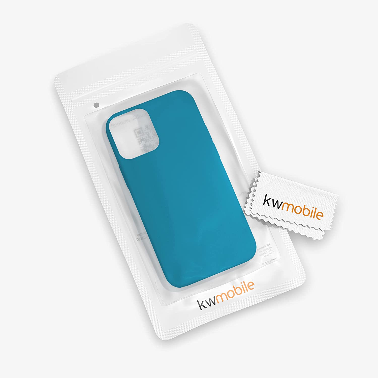 KW iPhone 12 / iPhone 12 Pro Θήκη Σιλικόνης Rubber TPU - Caribbean Blue - 52641.224