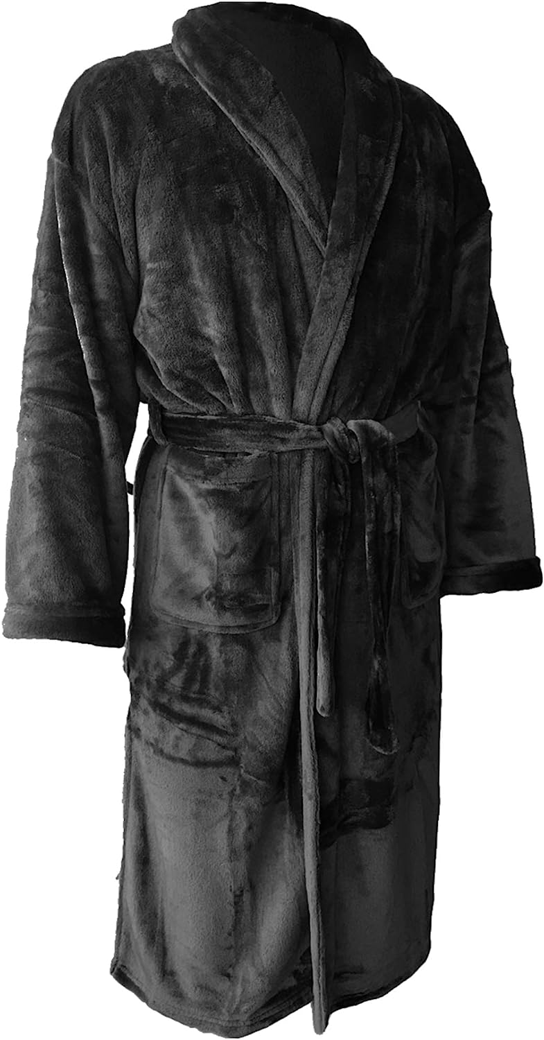 HOMELEVEL Plus Size Unisex Μπουρνούζι / Ρόμπα - Μέγεθος 6XL - Black - 55411.01.36