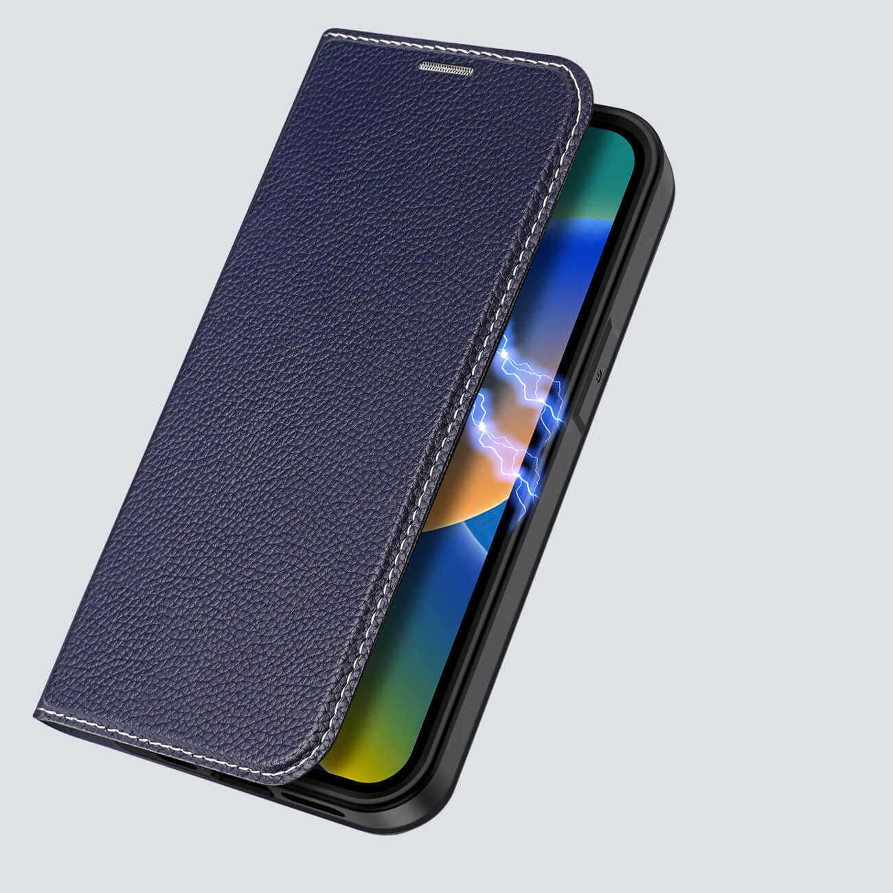 Dux Ducis iPhone 14 Plus Skin X2 Flip Stand Case Θήκη Βιβλίο - Blue