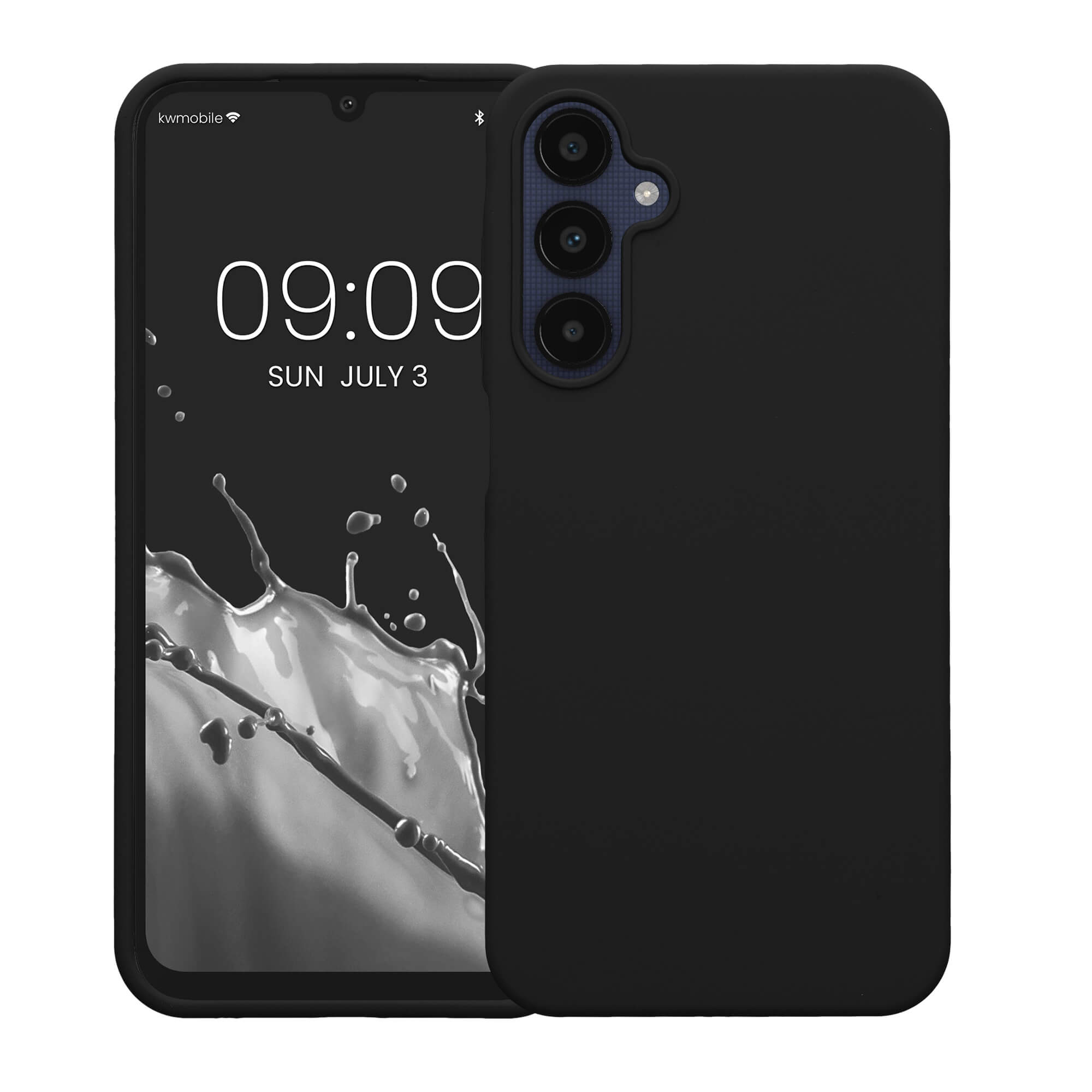 KW Samsung Galaxy A25 5G Θήκη Σιλικόνης Rubberized TPU - Black