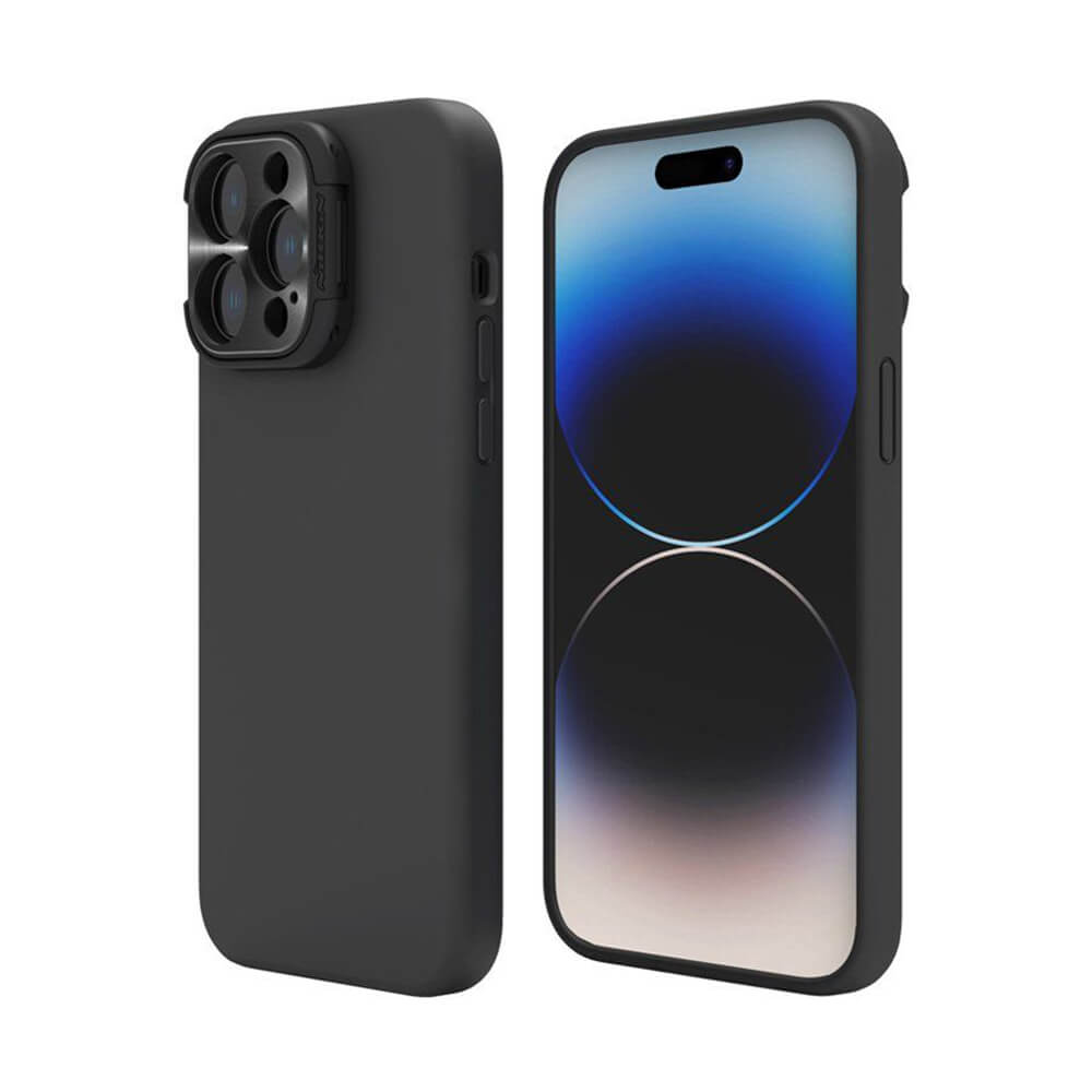 Nillkin iPhone 16 Pro Max Lens Wing Magnetic Σκληρή Θήκη με Μεταλλική Προστασία για την Κάμερα - Black