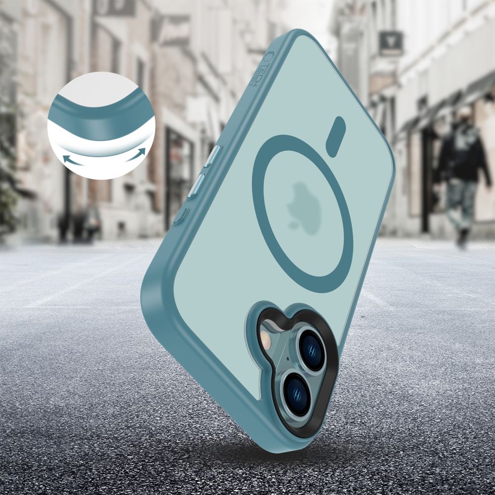 Tech - Protect iPhone 16 MagMat Σκληρή Θήκη με Πλαίσιο Σιλικόνης και MagSafe - Matte Teal