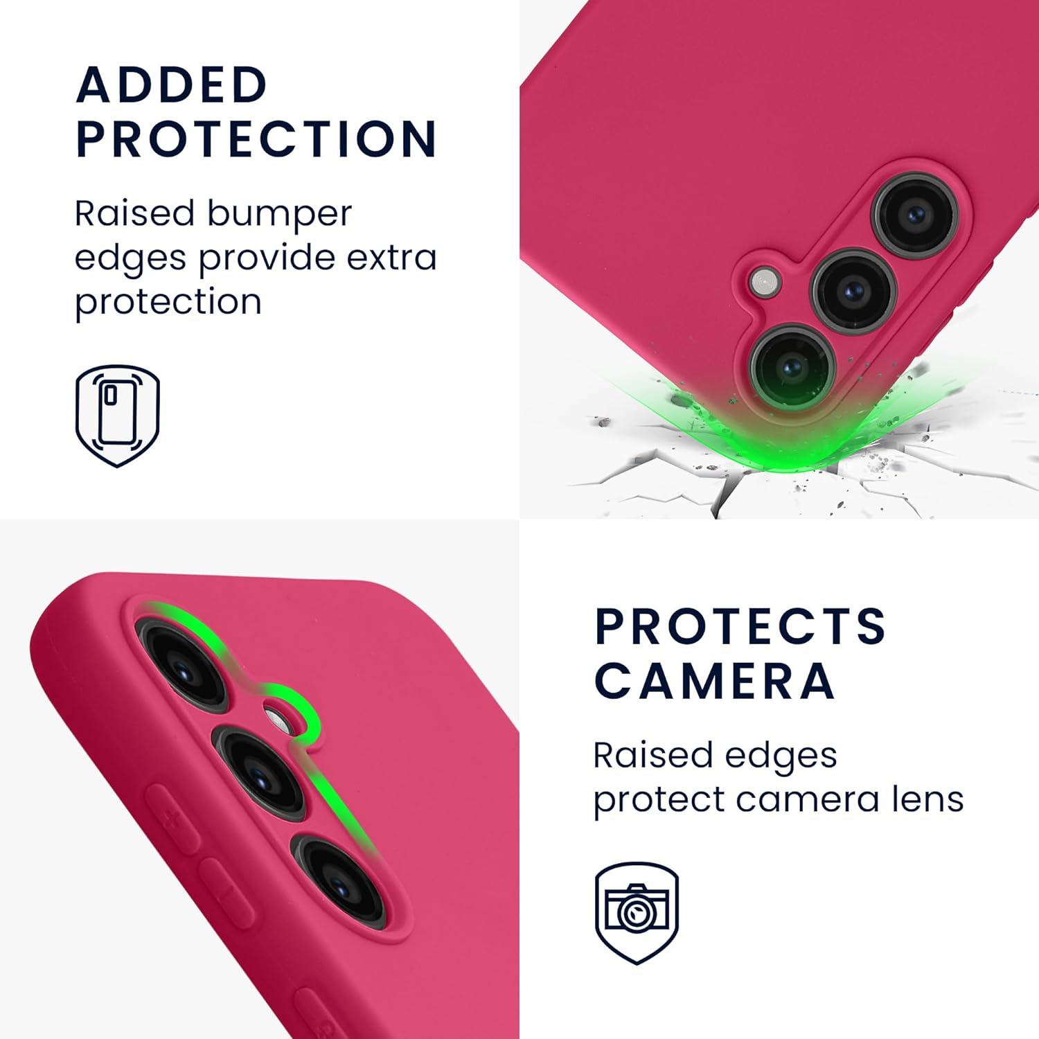 KW Samsung Galaxy S23 FE Θήκη Σιλικόνης TPU - Neon Pink - KWM000021LO003C