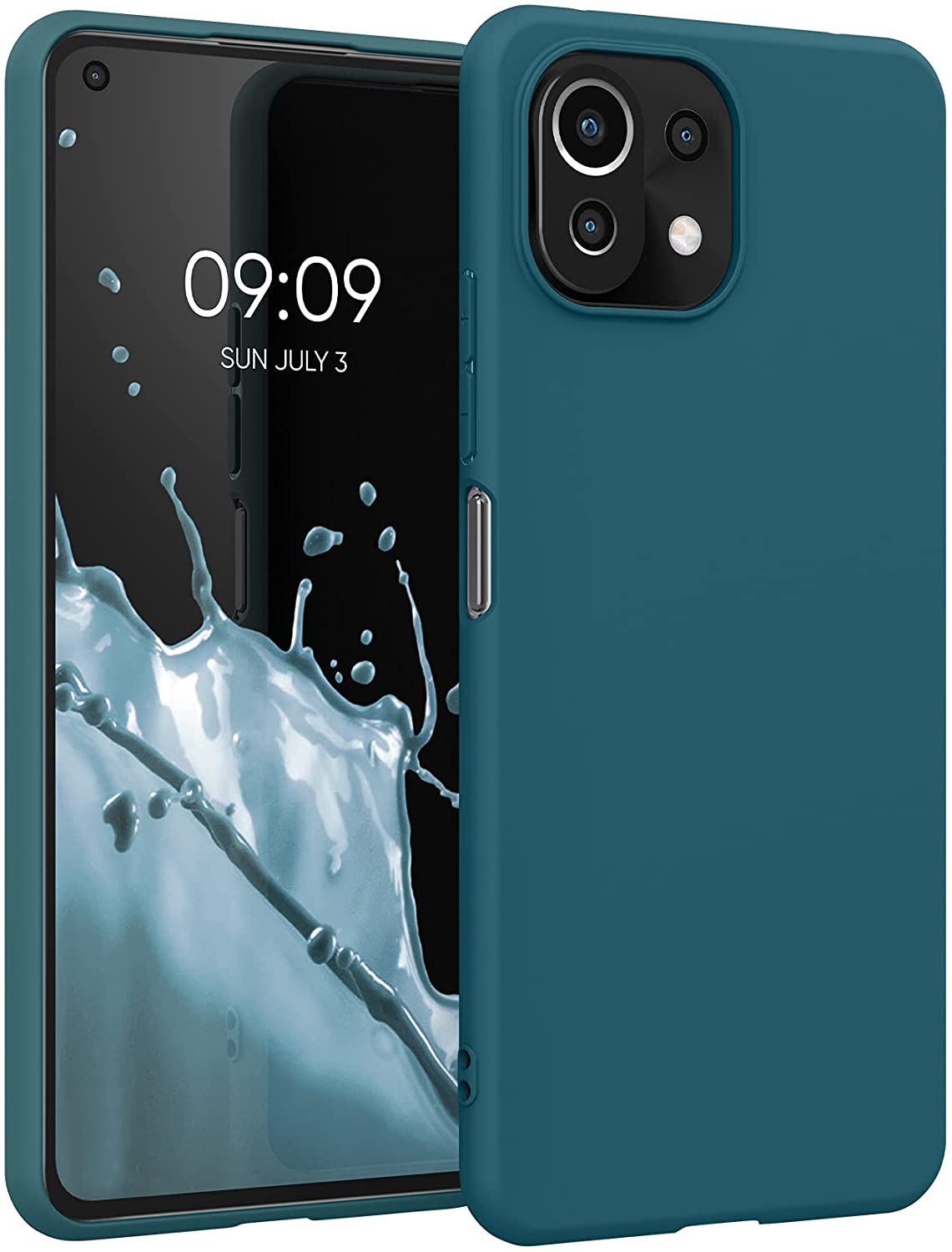 KW Xiaomi Mi 11 Lite / Mi 11 Lite 5G Θήκη Σιλικόνης TPU - Petrol Matte - 54726.57