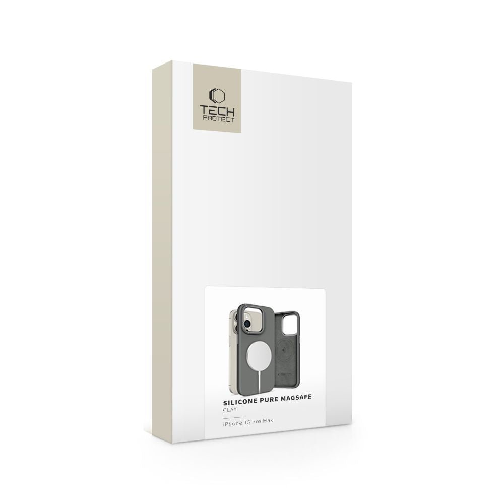 Tech - Protect iPhone 15 Pro Max Silicone Pure Θήκη Σιλικόνης TPU με MagSafe - Clay