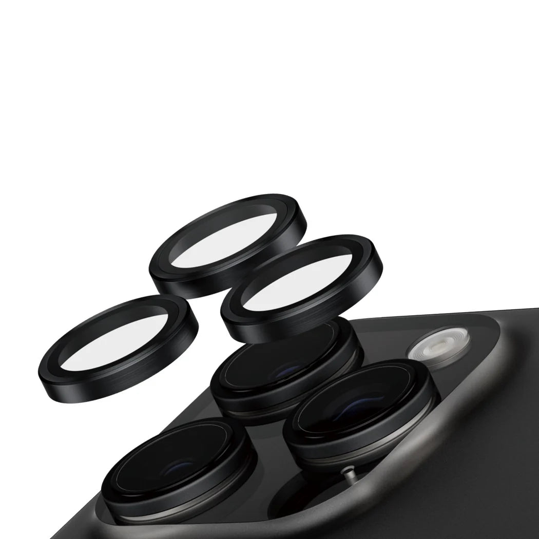 Safe by PanzerGlass iPhone 16 Pro / 16 Pro Max Camera Lens Protector Αντιχαρακτικό Γυαλί για την Κάμερα - Black