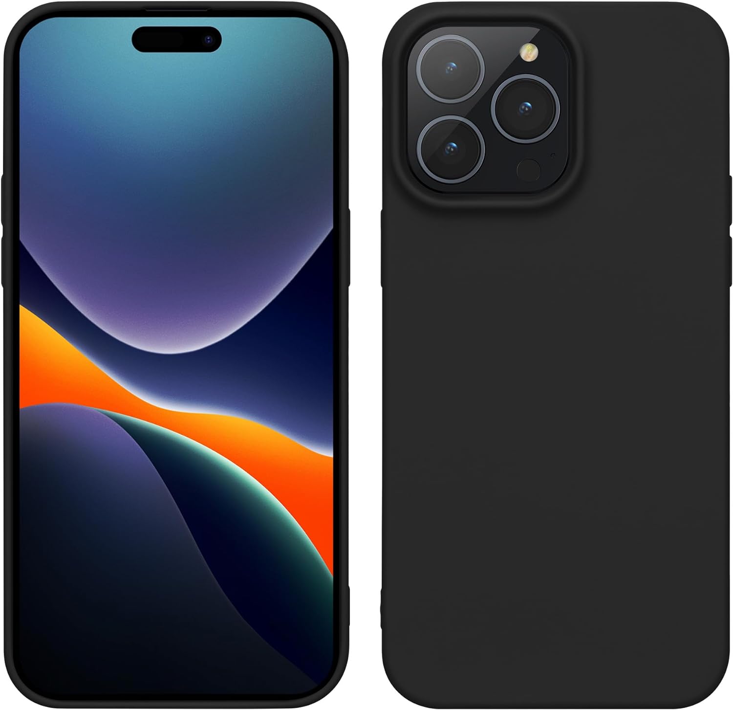 KW iPhone 15 Pro Max Λεπτή Θήκη Σιλικόνης TPU - Black Matte - 61960.47
