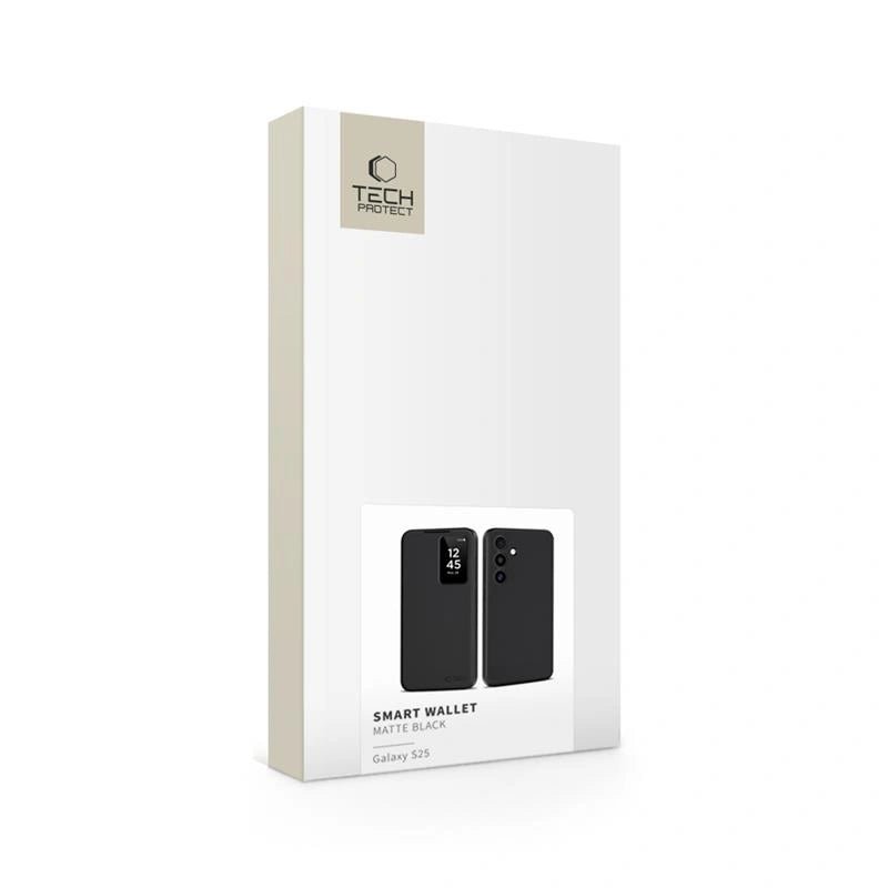 Tech - Protect Samsung Galaxy S25 Smart Wallet - Θήκη με Θέση για 1 Κάρτα - Matte Black