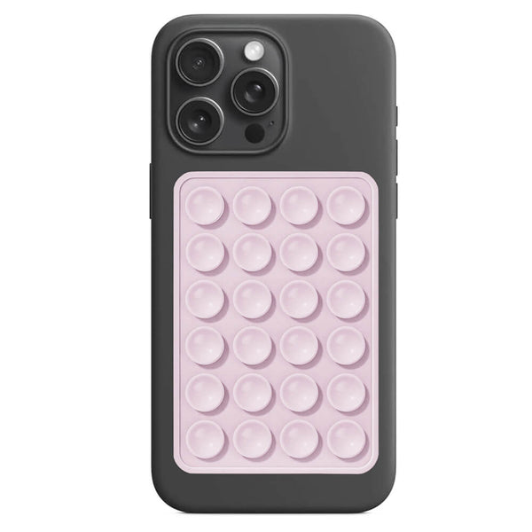 Techsuit Phone Holder Αξεσουάρ Στερέωσης Κινητού με Ενσωματωμένες Βεντούζες - Light Pink