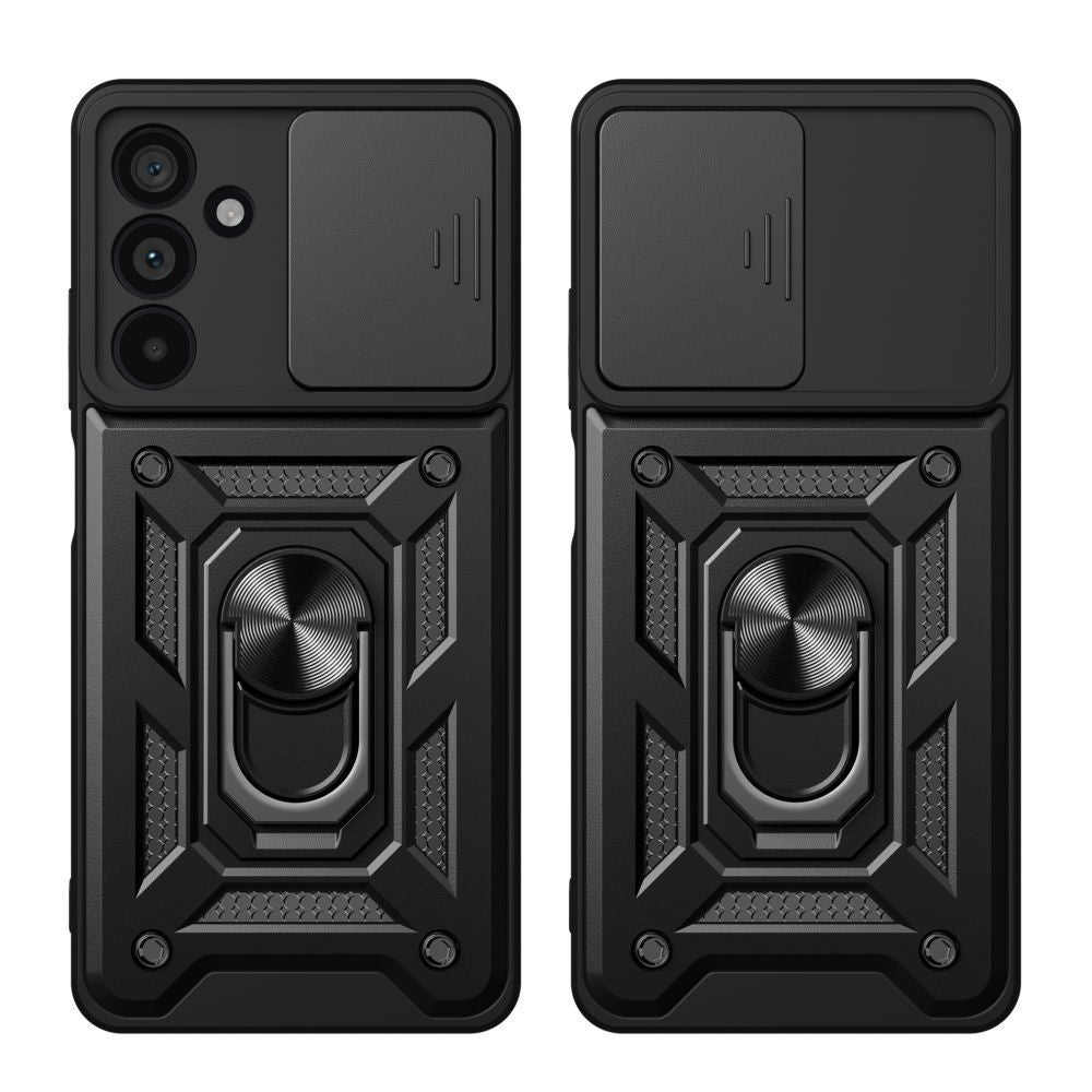 Tech - Protect Samsung Galaxy A37 5G - Σκληρή Θήκη με Πλαίσιο Σιλικόνης και Δαχτυλίδι Συγκράτησης - Camshield Pro - Black