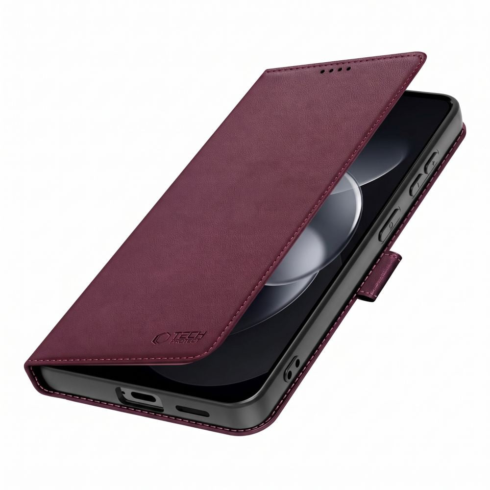 Tech-Protect Xiaomi Redmi Note 17 Pro 5G - Θήκη Πορτοφόλι Stand από Δερματίνη - Wallet - Mulberry