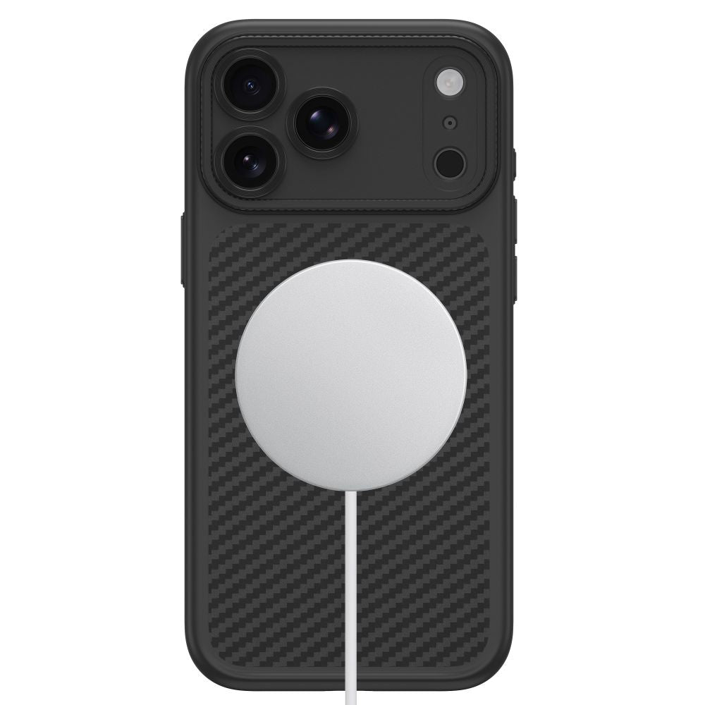 Tech-Protect iPhone 18 Pro Max / iPhone 17 Pro Max - Σκληρή Θήκη με Πλαίσιο Σιλικόνης MagSafe - MagCam - Carbon Black