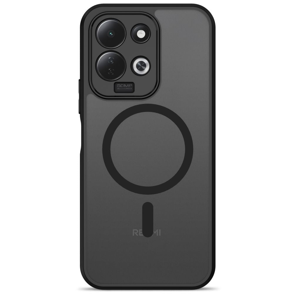 Tech-Protect Xiaomi Redmi 17 4G / 5G - Σκληρή Θήκη με Πλαίσιο Σιλικόνης και MagSafe - MagMat MagSafe - Matte Black